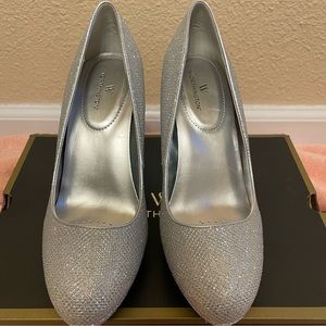 Worthington Silver pump heels